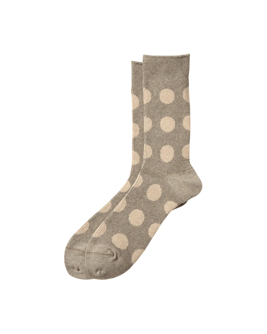 Porthole Dot Socks Grayge/Light Beige