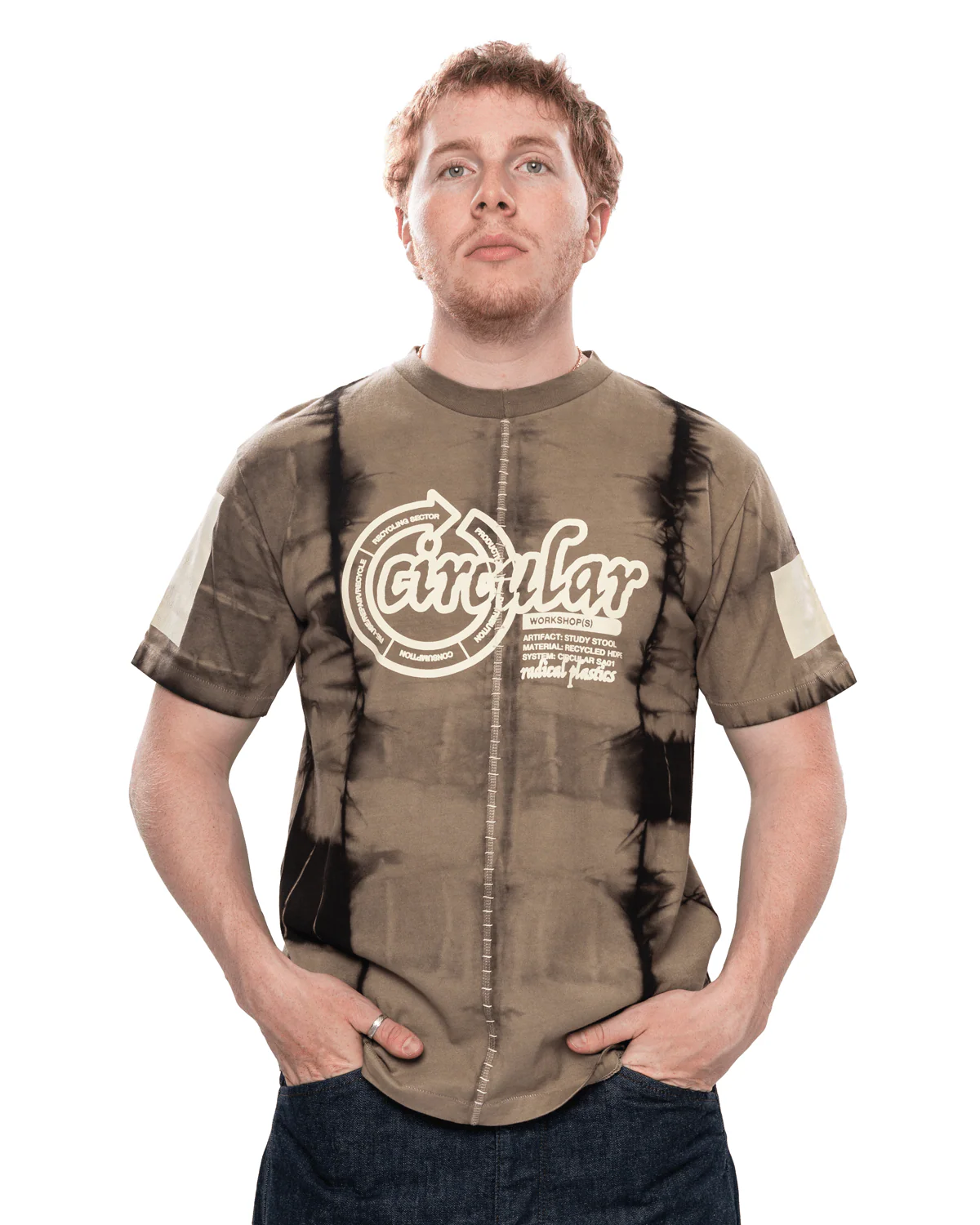 Artisan Circular Design Tee Grey - Image 4