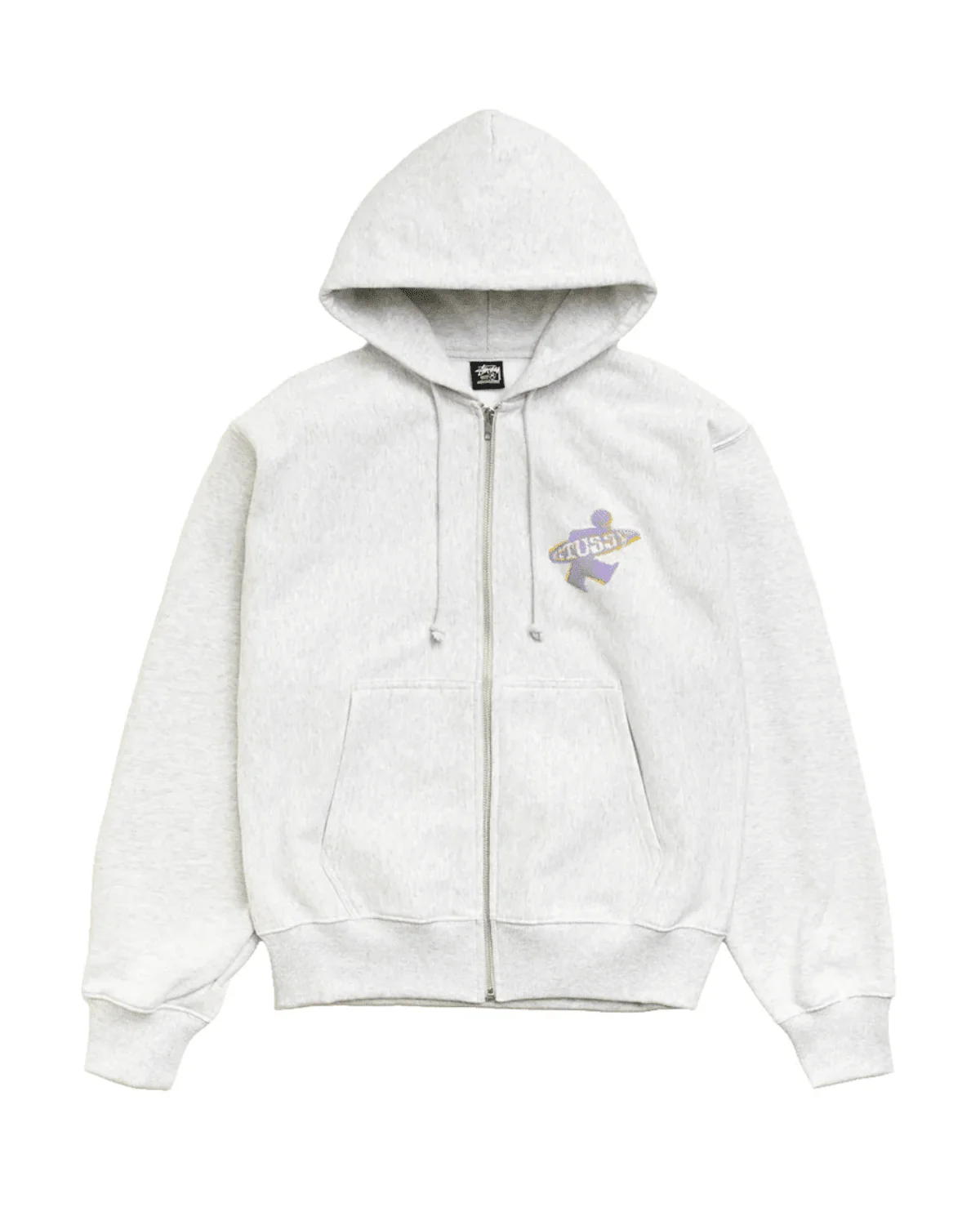 Dot Surf Zip Hoodie Ash Heather