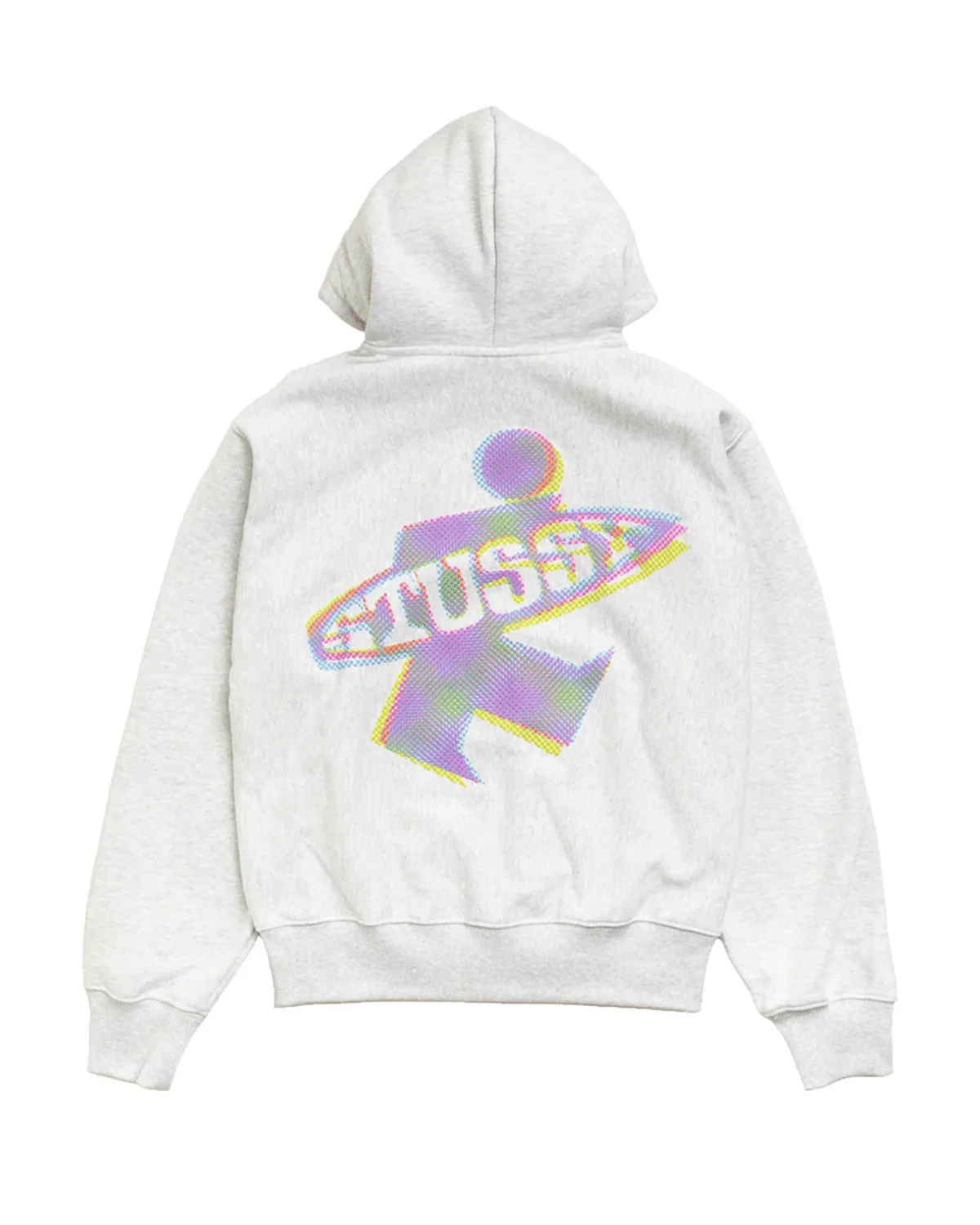 Dot Surf Zip Hoodie Ash Heather - Image 2