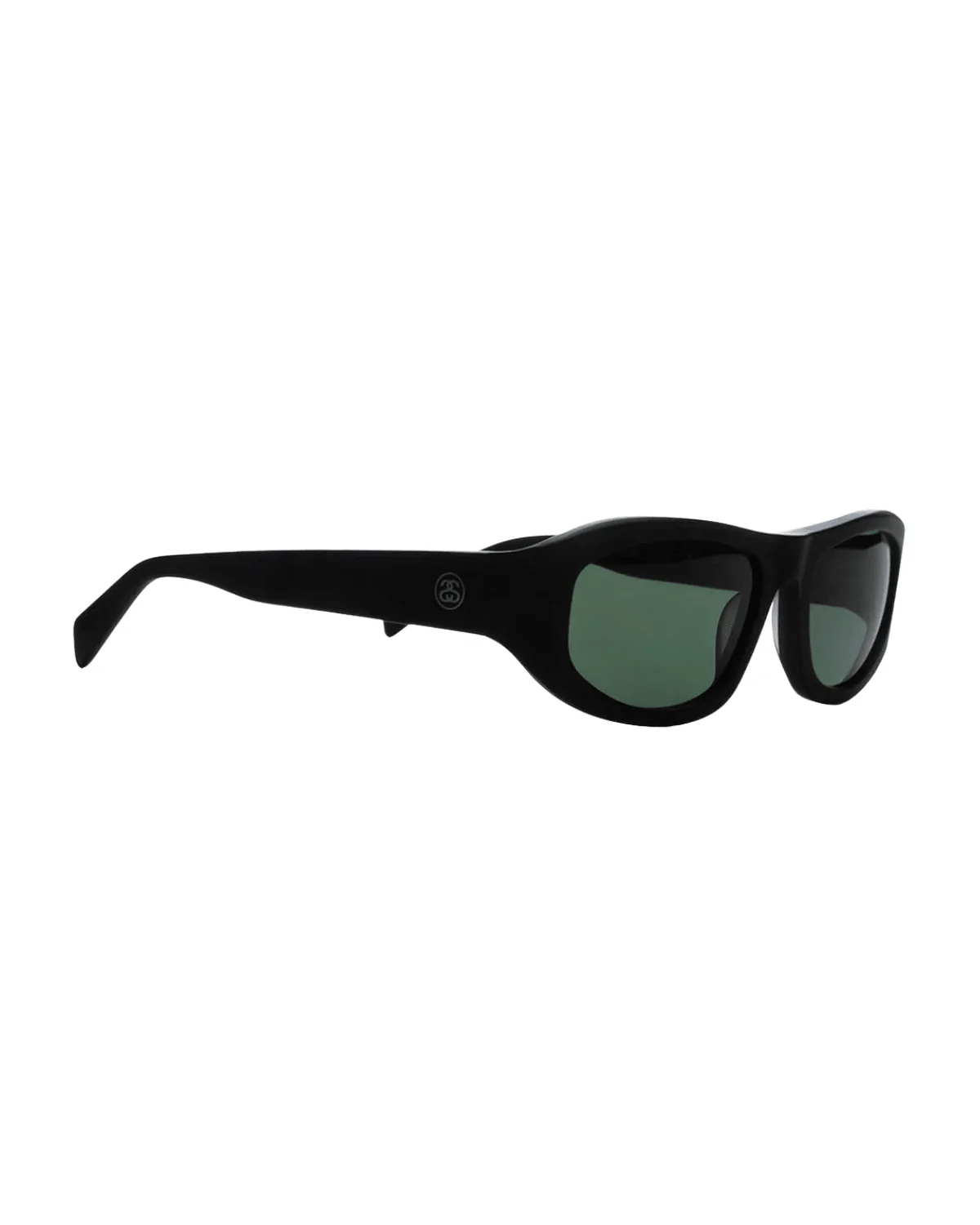Landon Sunglasses Matte Black/Green - Image 2