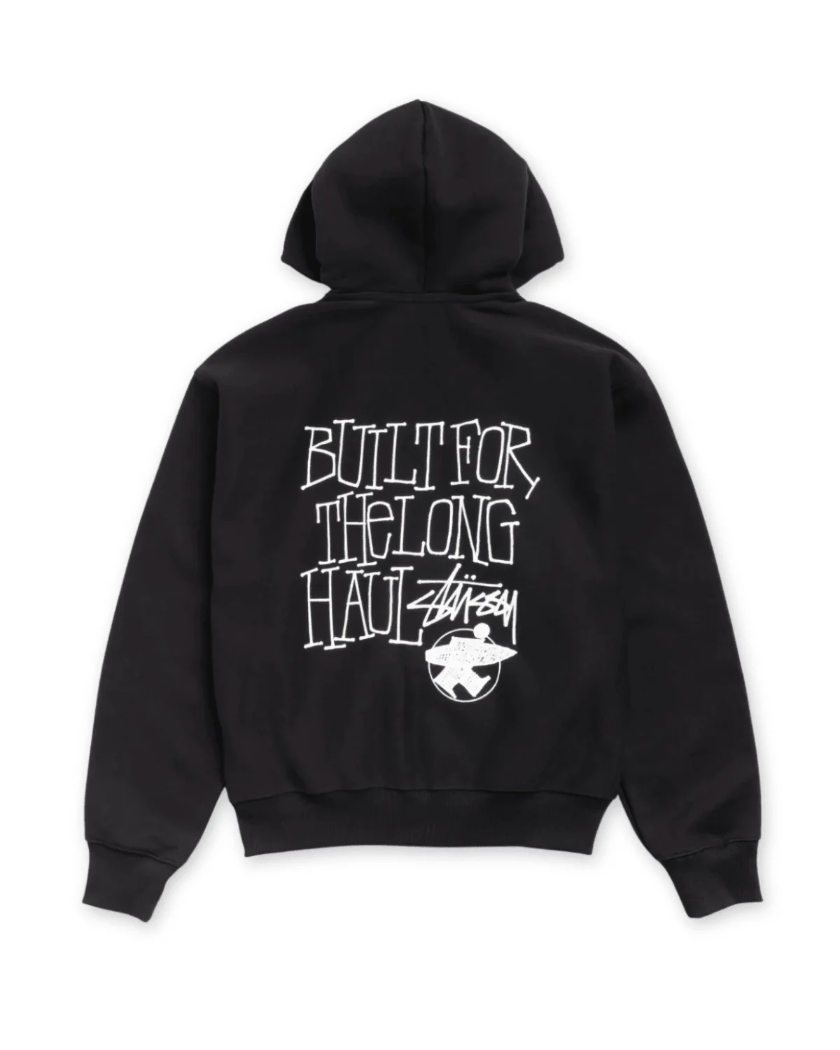 Long Haul Zip Hoodie Black - Image 2