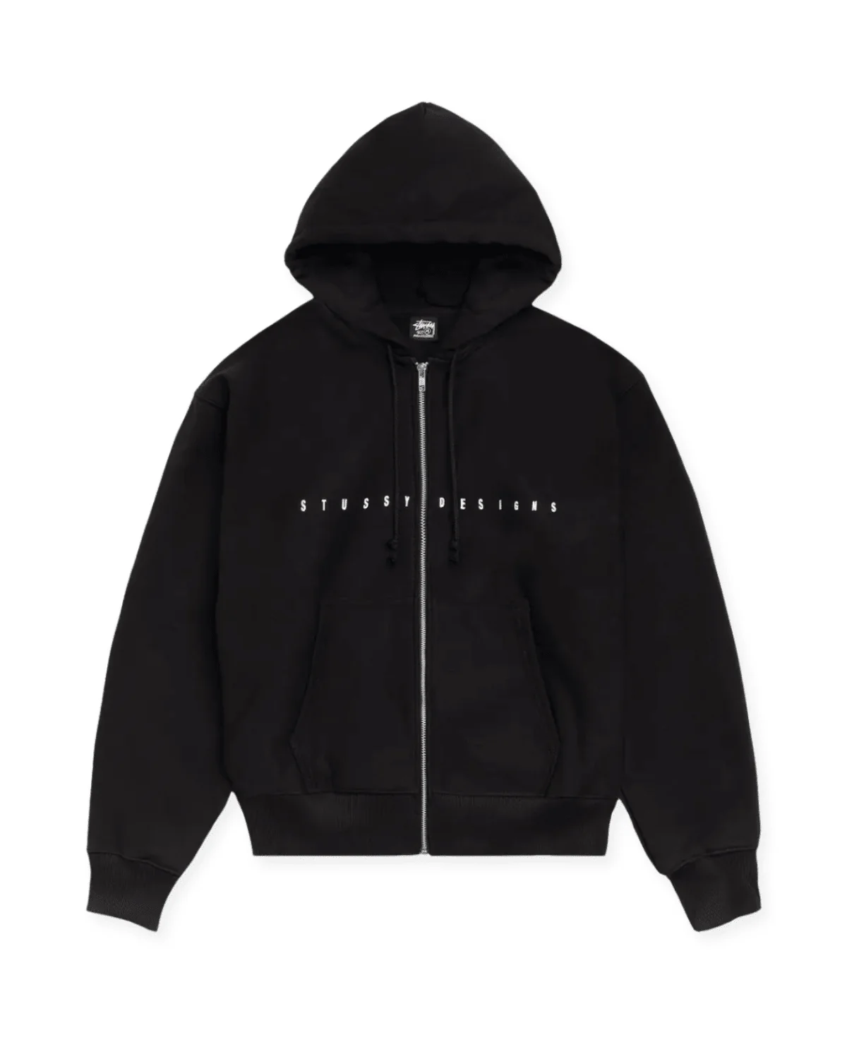 S Box Zip Hoodie Black