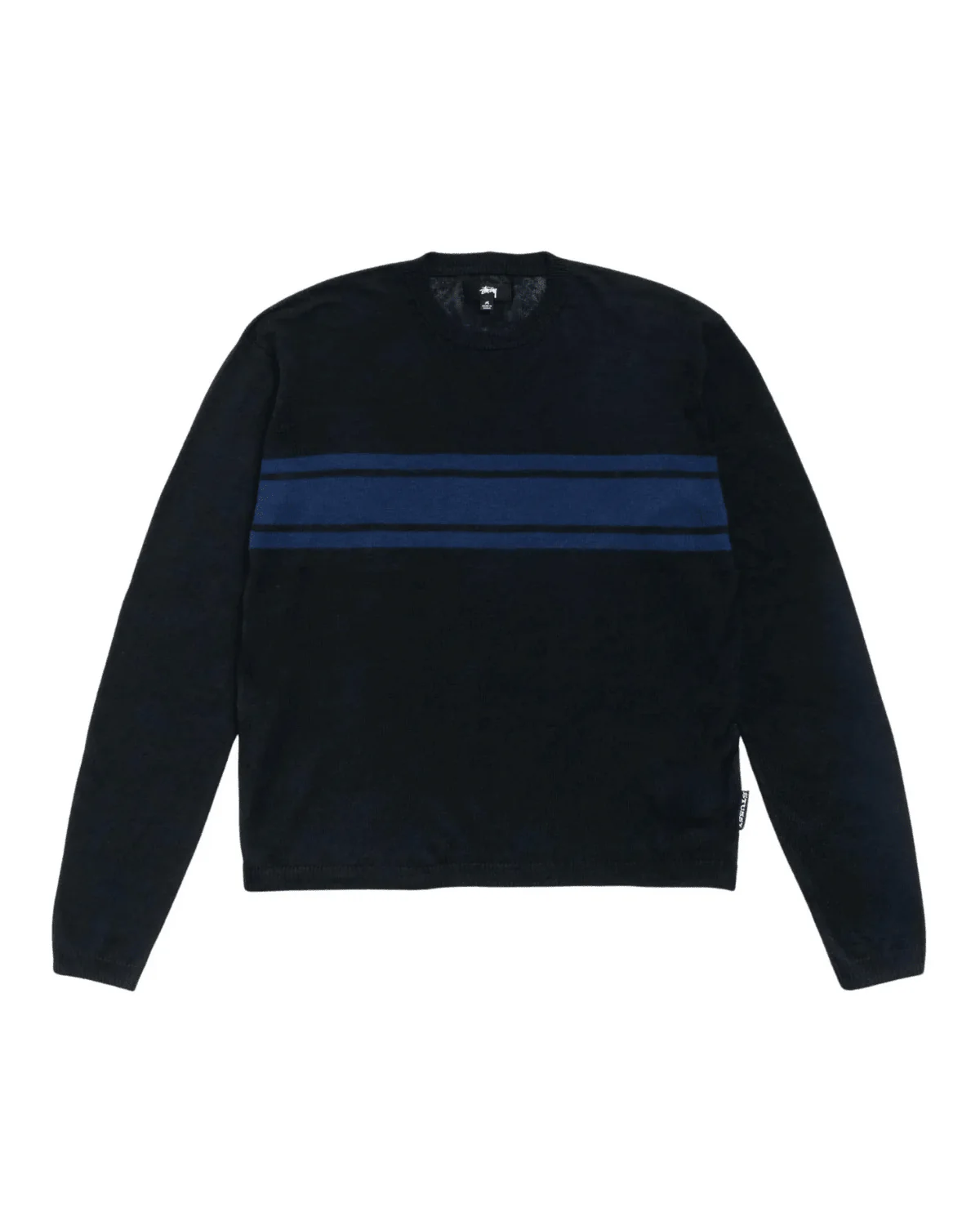 Striped LS Sweater Black