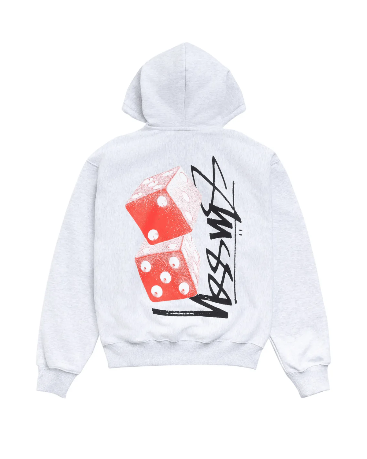 Tall Dice Zip Hoodie Ash Heather - Image 2