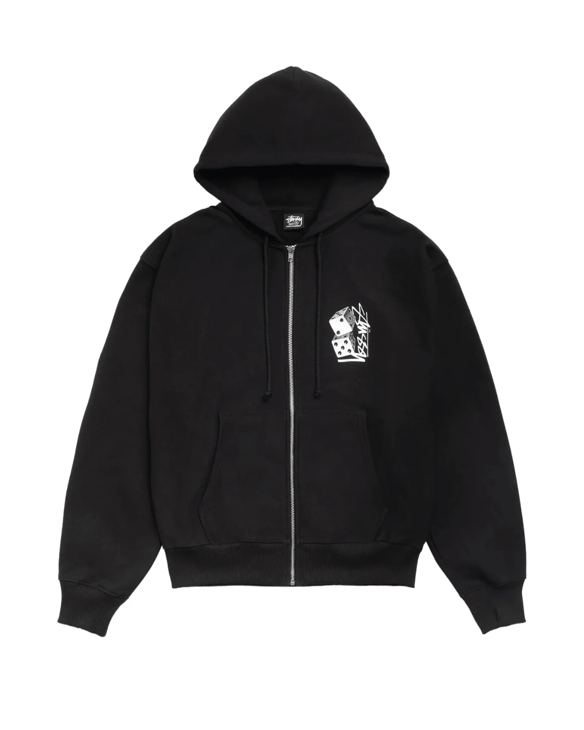 Tall Dice Zip Hoodie Black