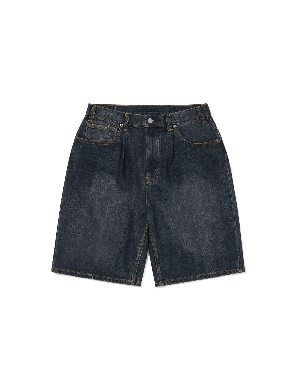Loose Denim Short Dusty Mud