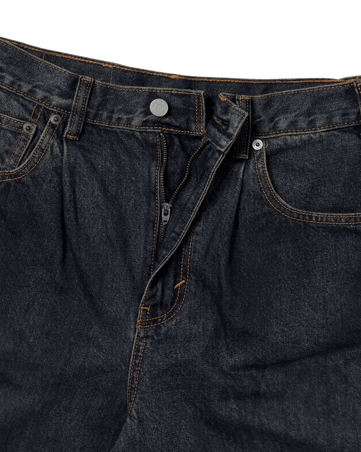 Loose Denim Short Dusty Mud - Image 3