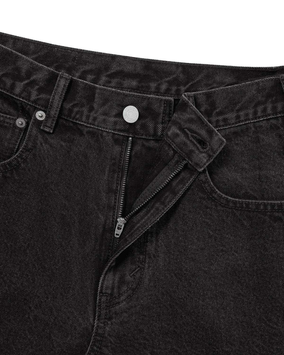 Relaxed Denim Short Black - Image 3