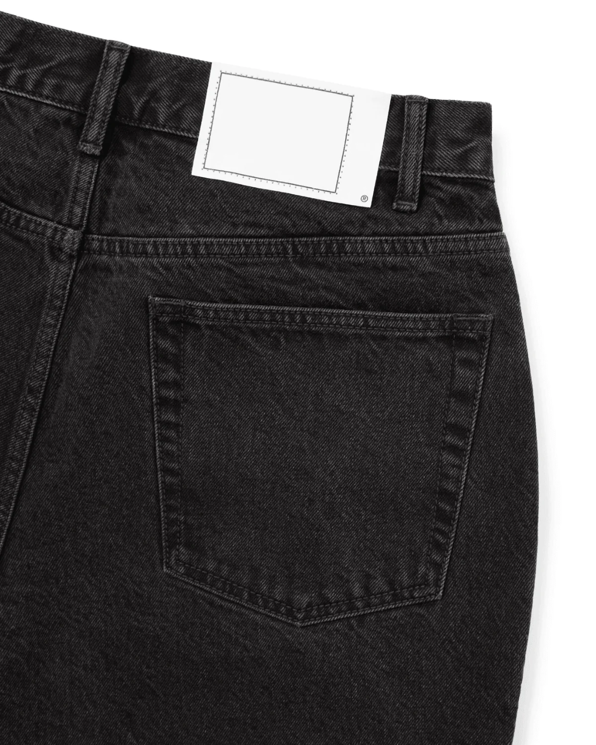 Relaxed Denim Short Black - Image 4