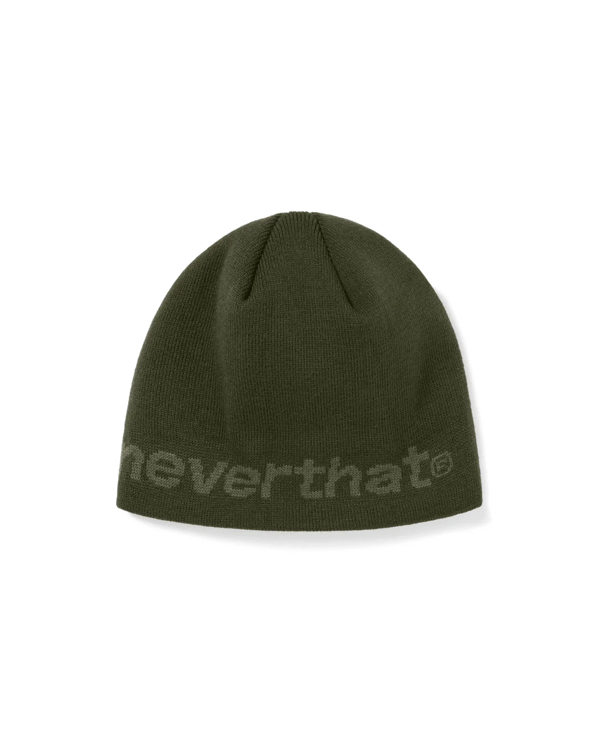 SP-Logo No Cuff Beanie Olive