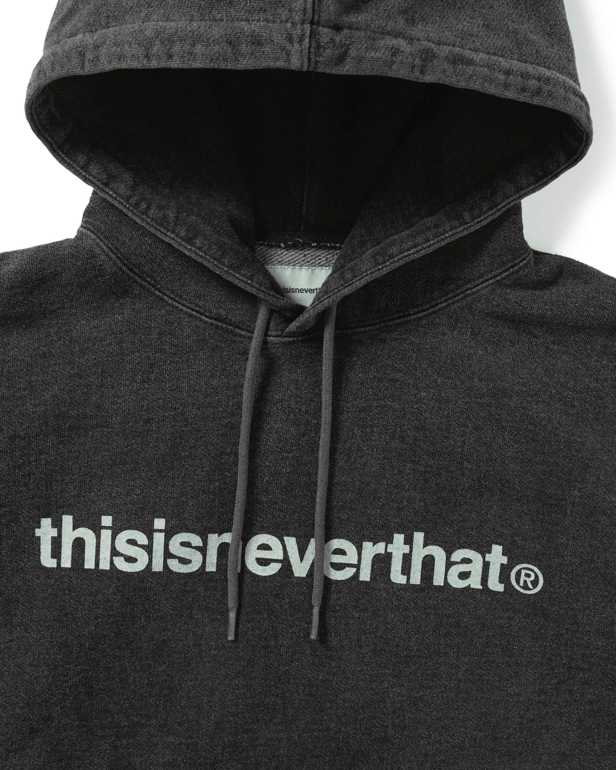T-Logo LT Hoodie Washed Black - Image 3