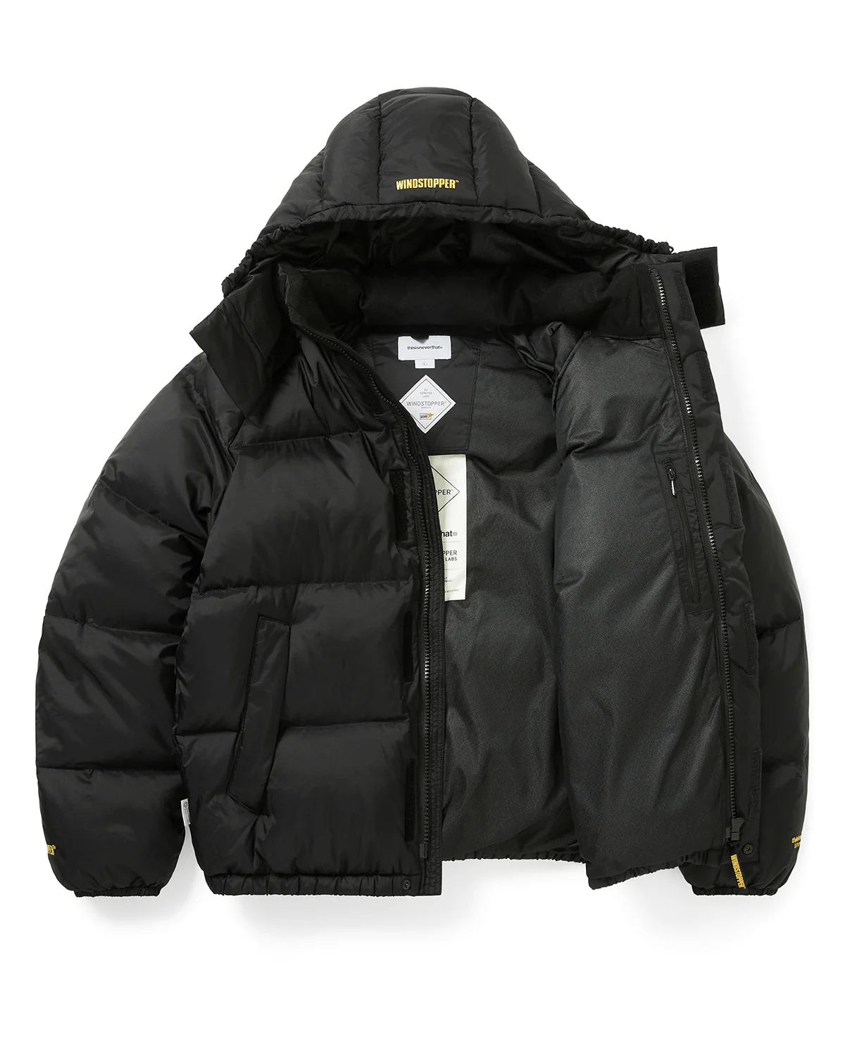 TNT x GORE-TEX Windstopper Puffer Down Jacket Black - Image 4