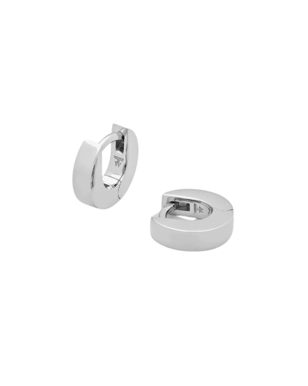 Beck Huggies Earrings Silver